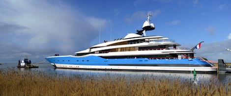 Image for article Feadship's 99m project 'Dream' launches in Holland
